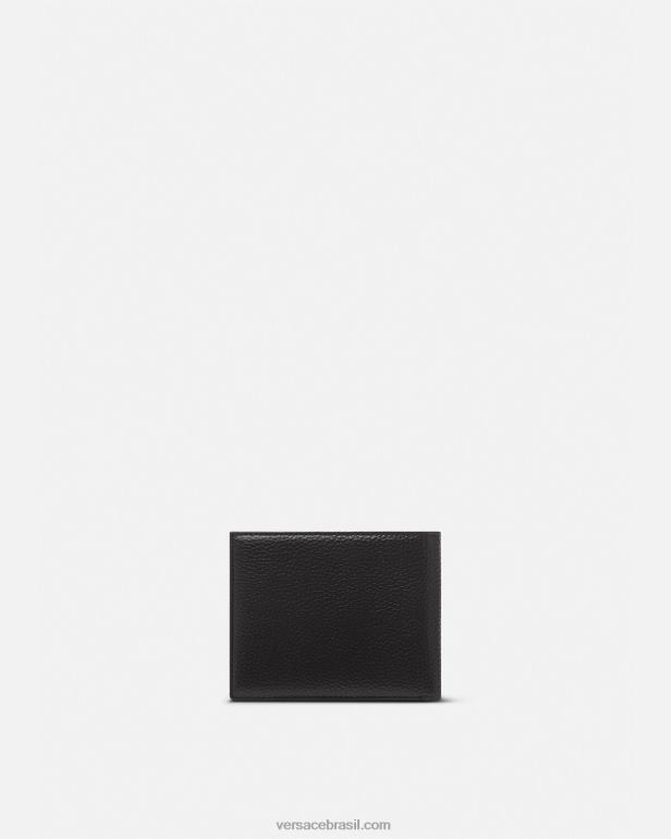 acessórios P2TX2476 Versace carteira dupla com logotipo preto homens