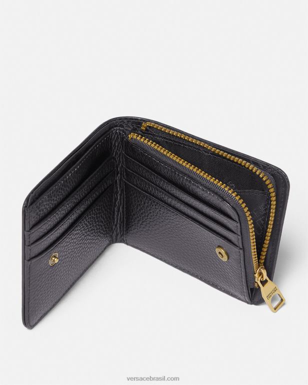 acessórios P2TX2486 Versace carteira de logotipo preto homens