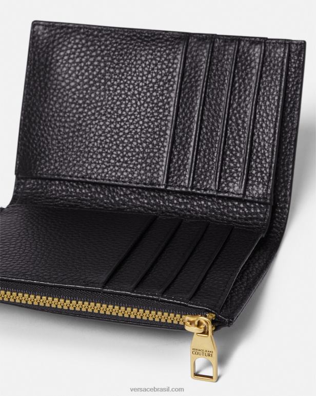 acessórios P2TX2487 Versace carteira de logotipo preto homens