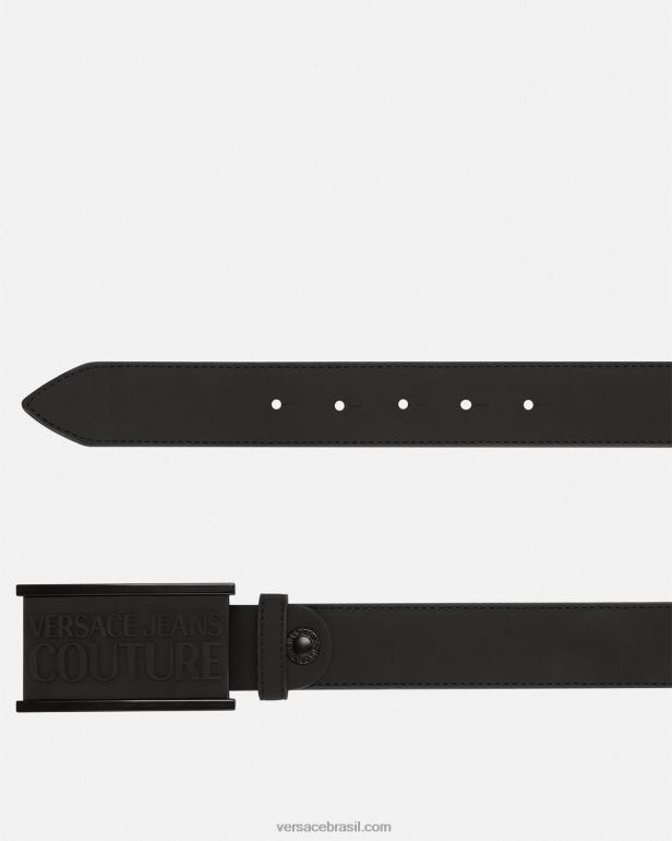 acessórios P2TX2508 Versace cinto tonal com logotipo preto homens