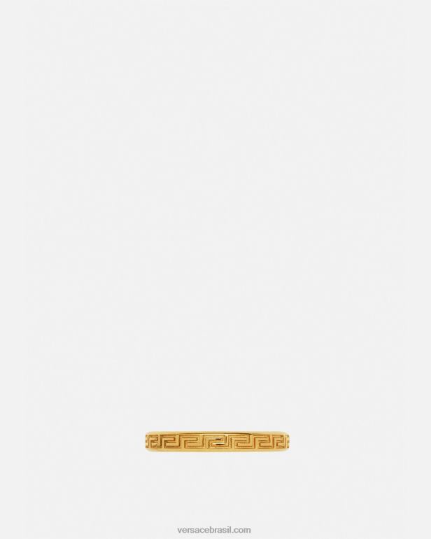 acessórios P2TX1686 Versace chaveiro grego gravado ouro homens