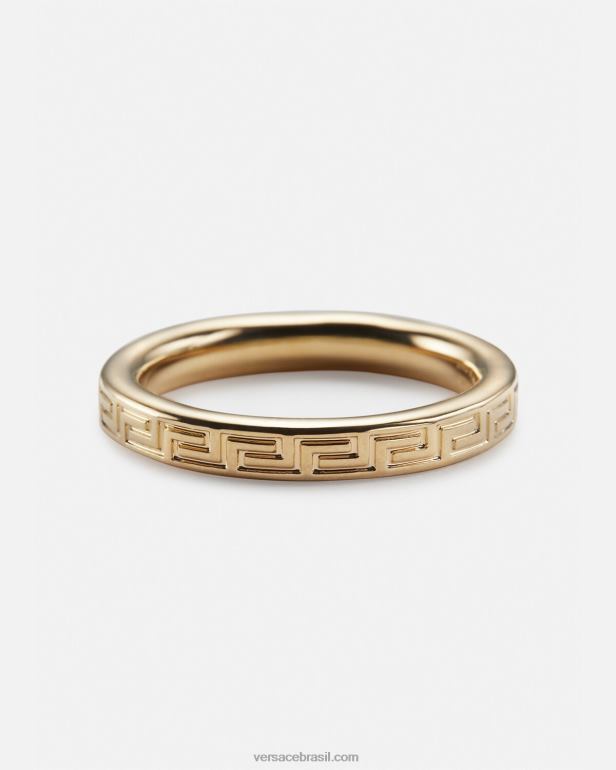 acessórios P2TX1687 Versace chaveiro grego gravado ouro homens