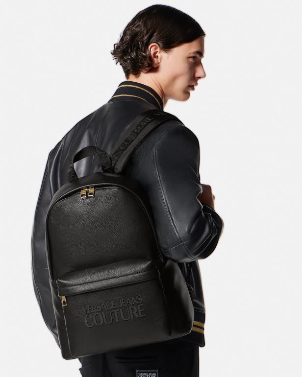 acessórios P2TX2472 Versace mochila com logotipo preto homens