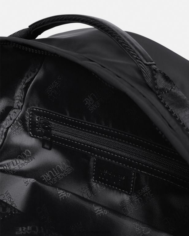 acessórios P2TX2490 Versace mochila de alta costura com logo preto homens