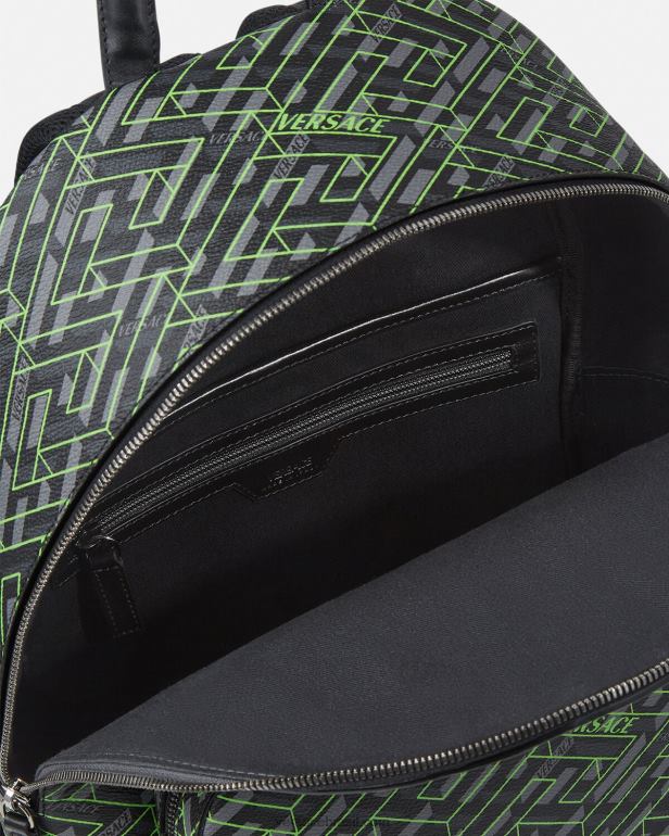 bolsas P2TX1488 Versace mochila la greca assinatura imprimir homens