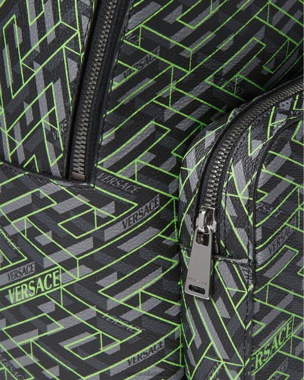 bolsas P2TX1488 Versace mochila la greca assinatura imprimir homens