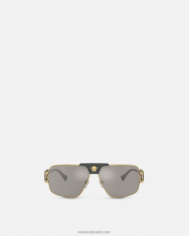 acessórios P2TX1674 Versace óculos de sol quadrados de projeto especial onul homens