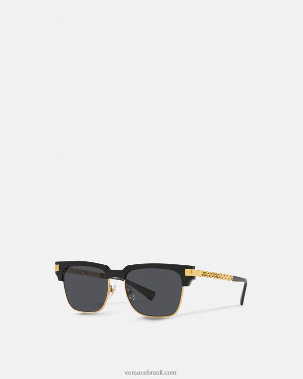 acessórios P2TX1680 Versace óculos de sol grego preto homens