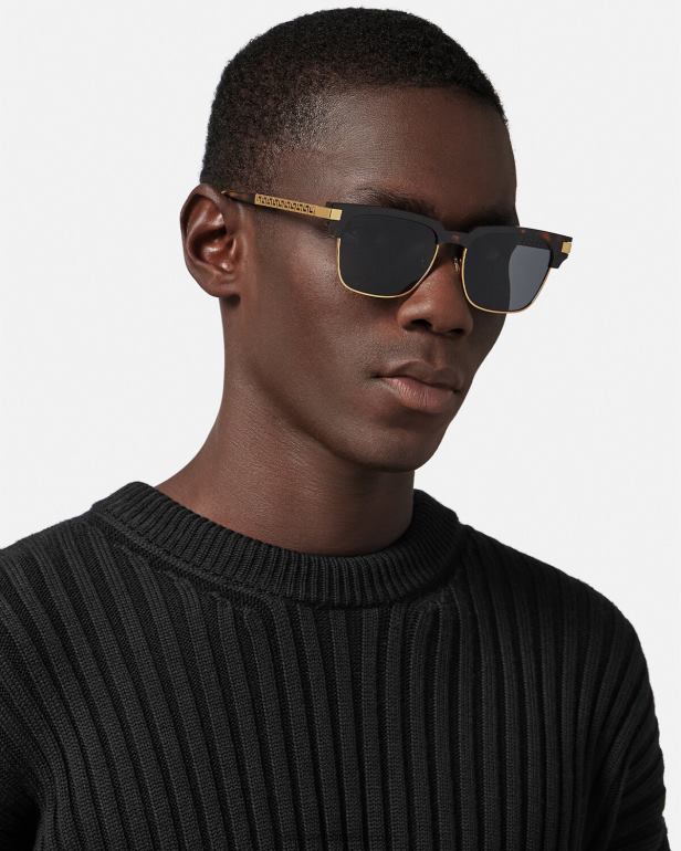 acessórios P2TX1681 Versace óculos de sol grego Havana homens