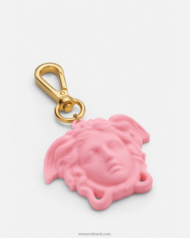 acessórios P2TX1659 Versace chaveiro da medusa rosa homens