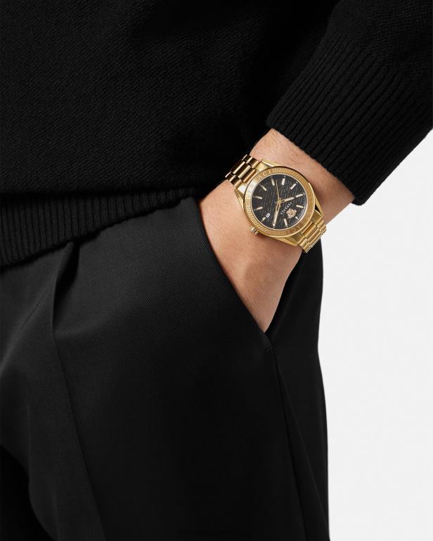 acessórios P2TX1708 Versace relógio de código v pênalti homens