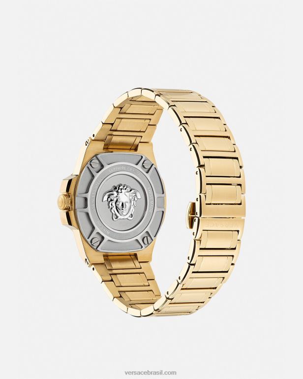 acessórios P2TX1712 Versace relógio de reação Greca pênalti homens