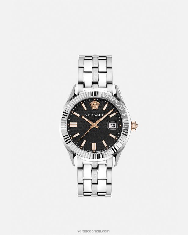 acessórios P2TX1713 Versace relógio grego pênalti homens