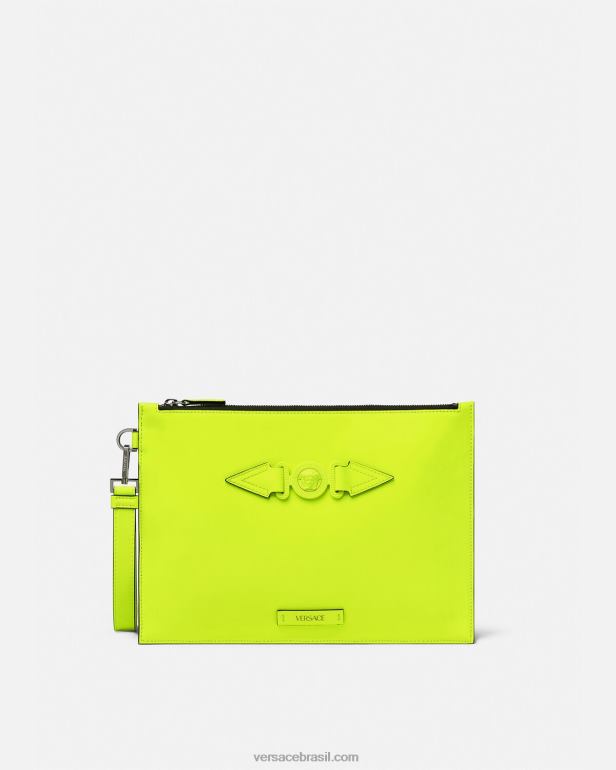 bolsas P2TX1472 Versace bolsa biggie medusa amarelo homens