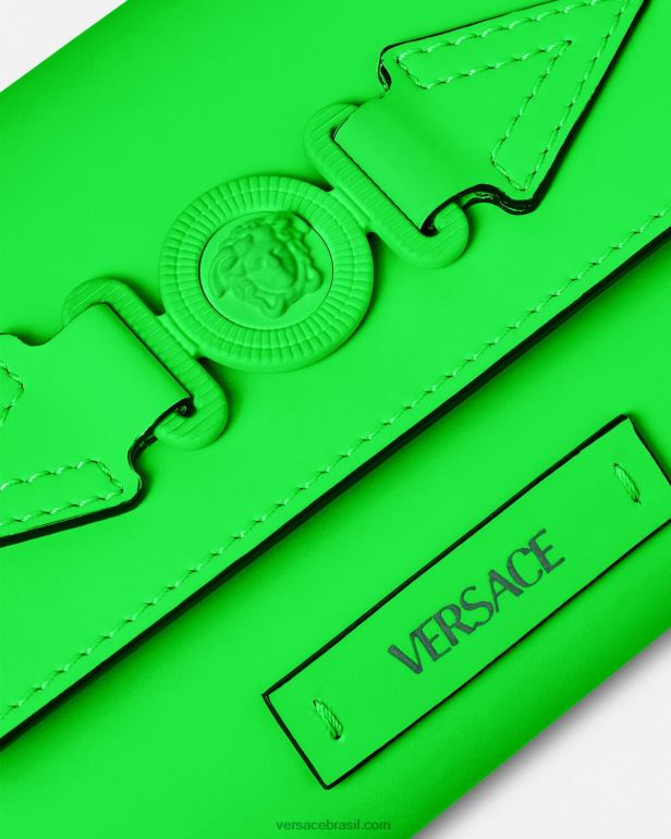 bolsas P2TX1473 Versace bolsa de cinto medusa biggie verde homens