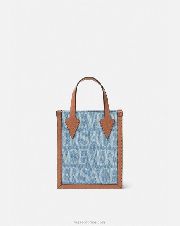 bolsas P2TX1495 Versace bolsa transversal inteira azul homens