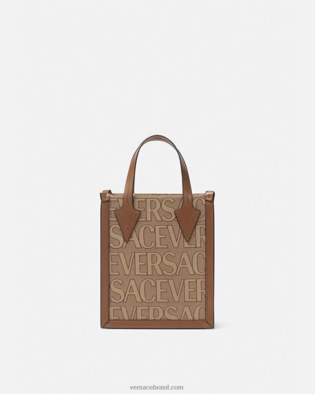 bolsas P2TX1498 Versace bolsa transversal inteira marrom homens