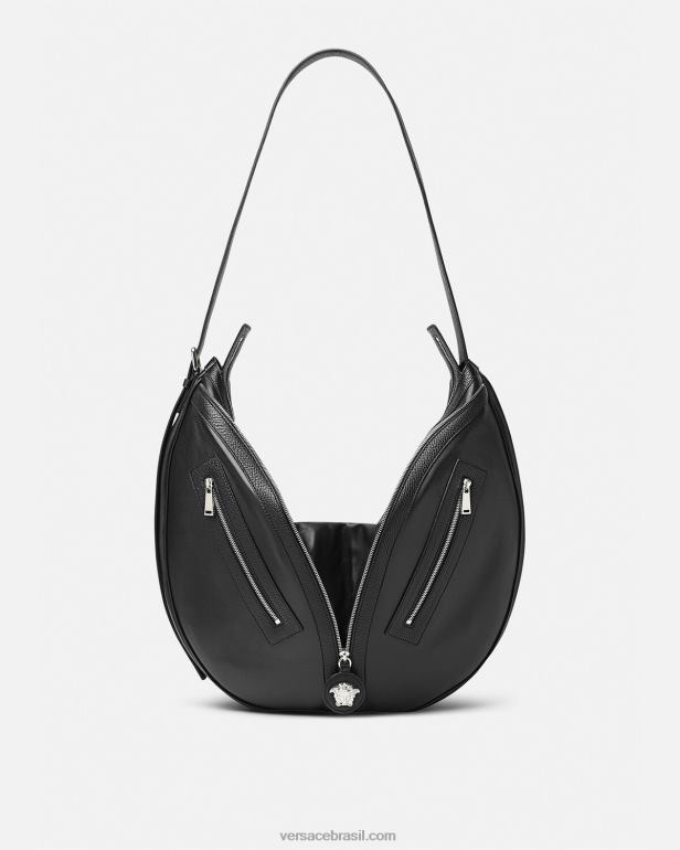 bolsas P2TX1500 Versace repita a bolsa hobo grande preto homens