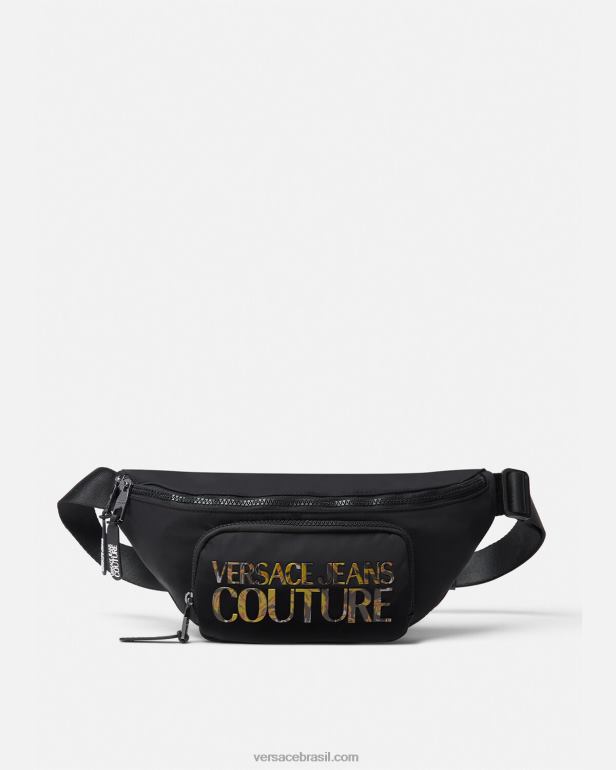 bolsas P2TX2493 Versace bolsa de cinto com logotipo multicolorido homens