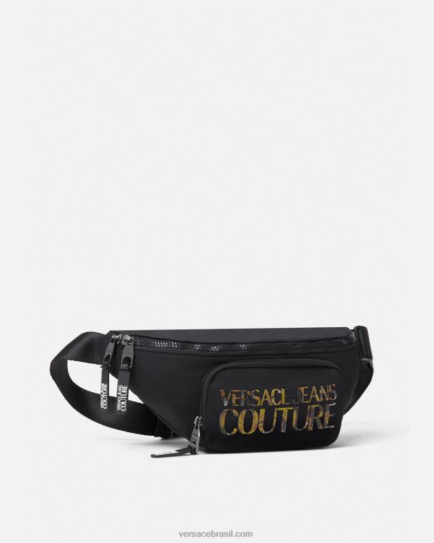 bolsas P2TX2493 Versace bolsa de cinto com logotipo multicolorido homens