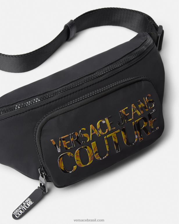 bolsas P2TX2493 Versace bolsa de cinto com logotipo multicolorido homens