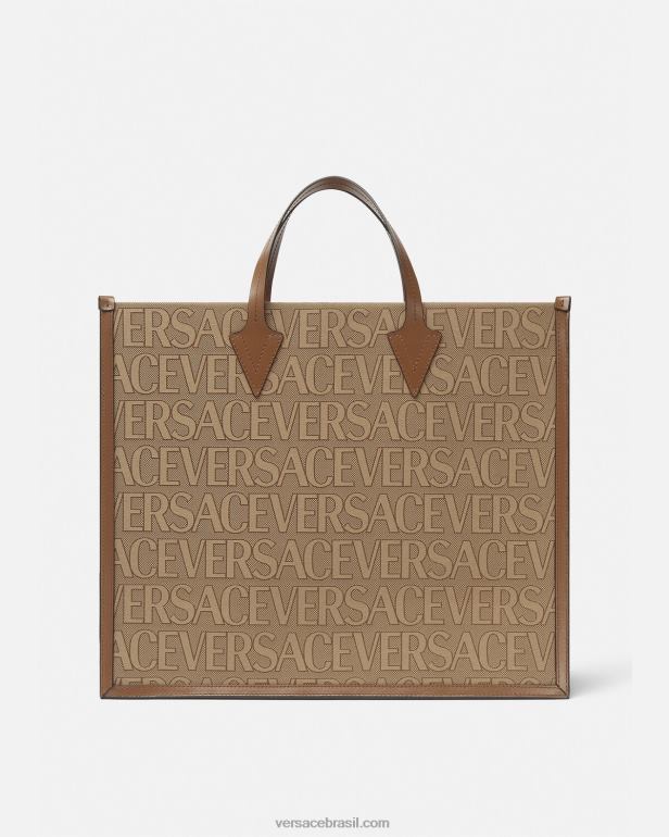 bolsas P2TX1506 Versace bolsa toda marrom homens