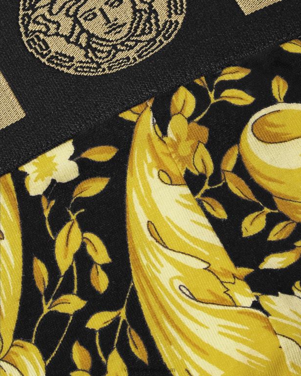 roupas íntimas e moda praia P2TX1768 Versace jockstrap barroco preto homens