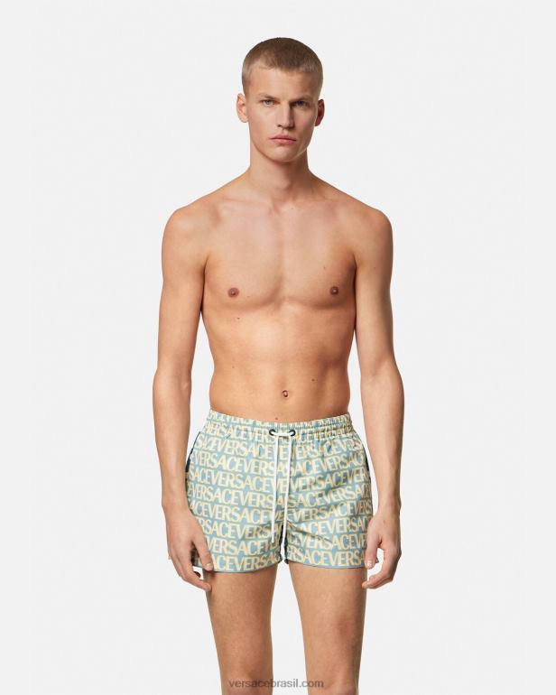 roupas íntimas e moda praia P2TX1792 Versace shorts de natação imprimir homens