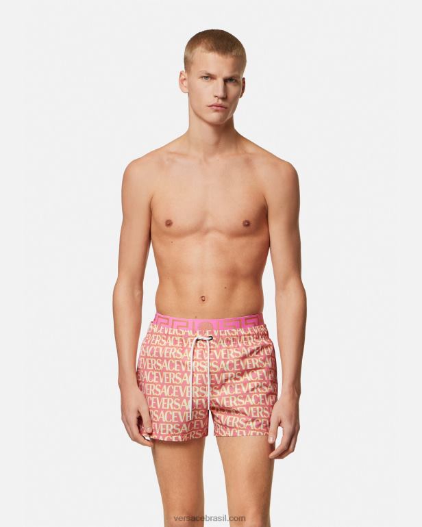 roupas íntimas e moda praia P2TX1793 Versace shorts de natação imprimir homens