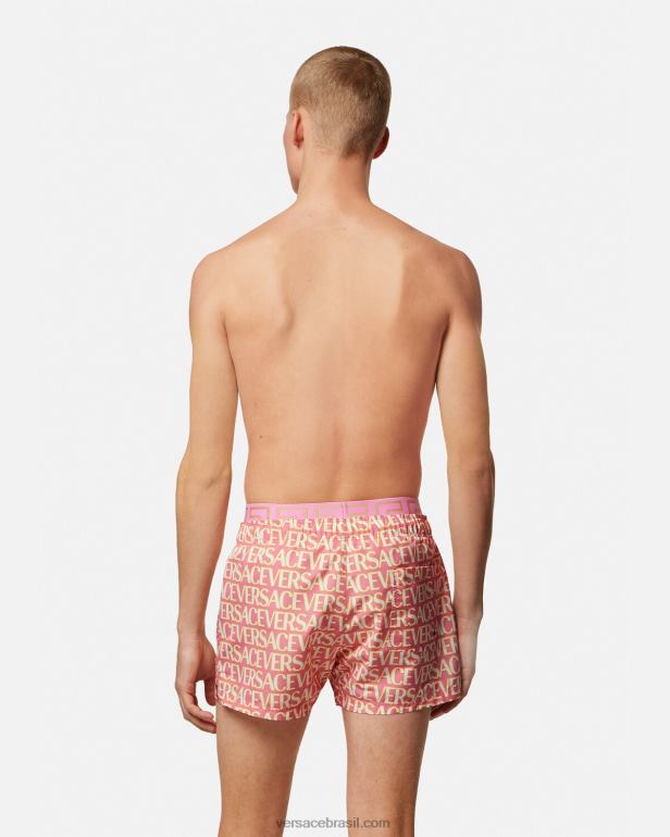 roupas íntimas e moda praia P2TX1793 Versace shorts de natação imprimir homens