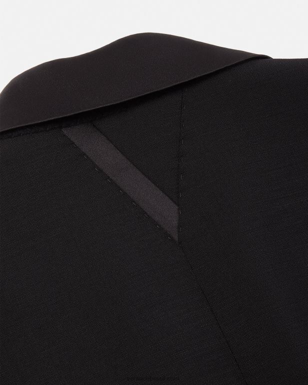roupas P2TX1260 Versace blazer formal de lã preto homens