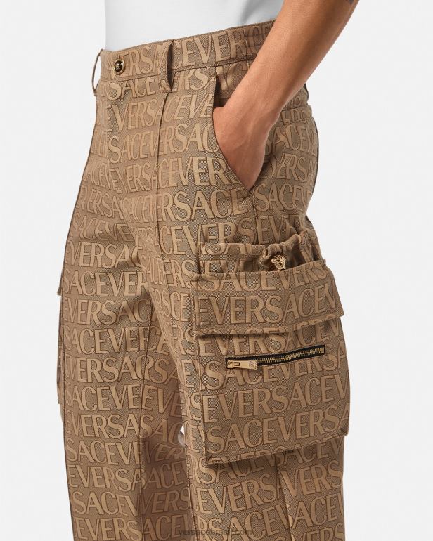 roupas P2TX1437 Versace calças cargo inteiras imprimir homens