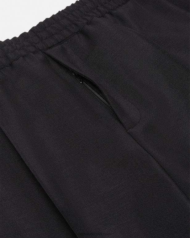 roupas P2TX1450 Versace calça jogger mescla mohair preto homens