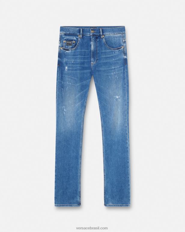 roupas P2TX2419 Versace jeans justos azul homens