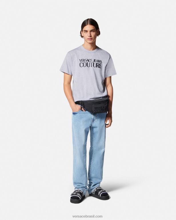 roupas P2TX2420 Versace calça jeans com logo azul homens