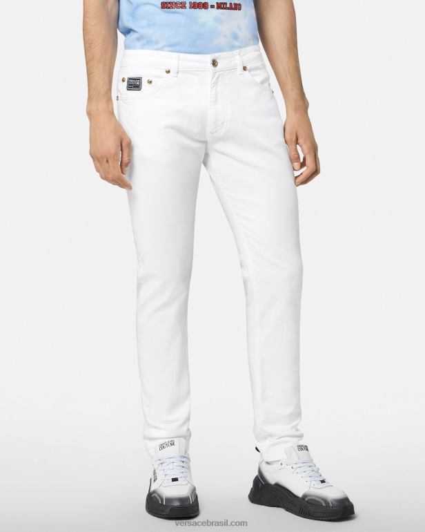 roupas P2TX2440 Versace jeans com logotipo branco homens