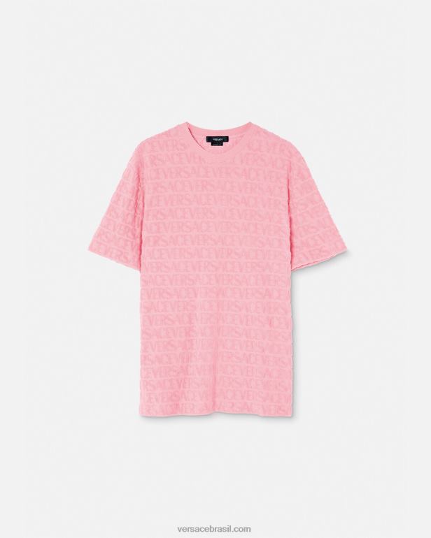 roupas P2TX1353 Versace camiseta com toalha Uma cor homens