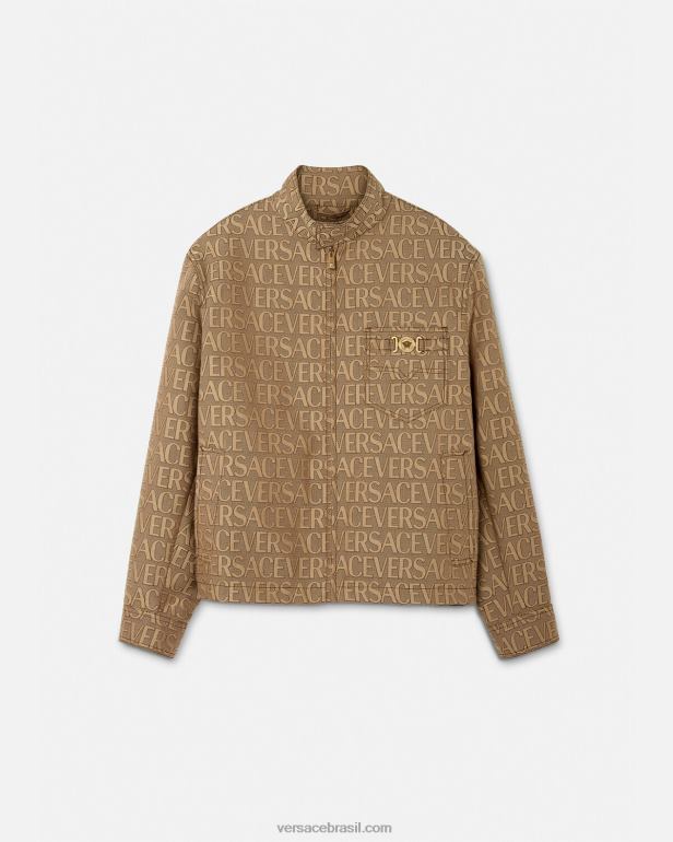 roupas P2TX1221 Versace blusão com jaqueta imprimir homens