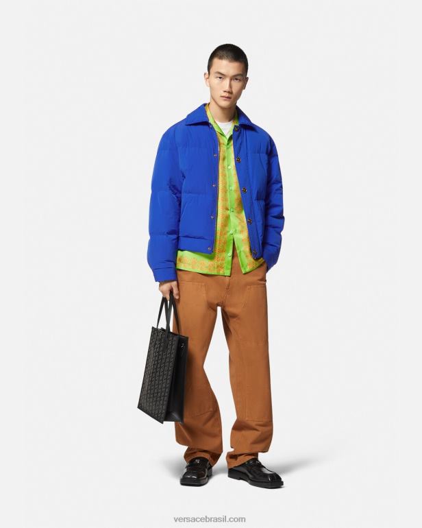roupas P2TX1253 Versace blusão medusa com jaqueta azul homens