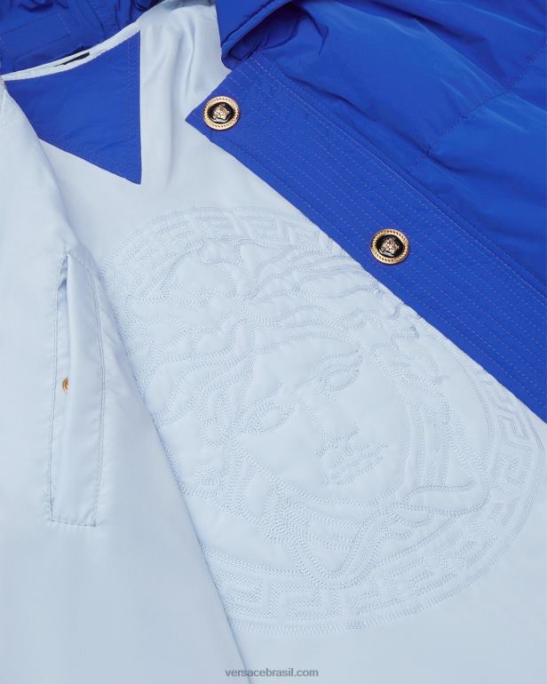 roupas P2TX1253 Versace blusão medusa com jaqueta azul homens