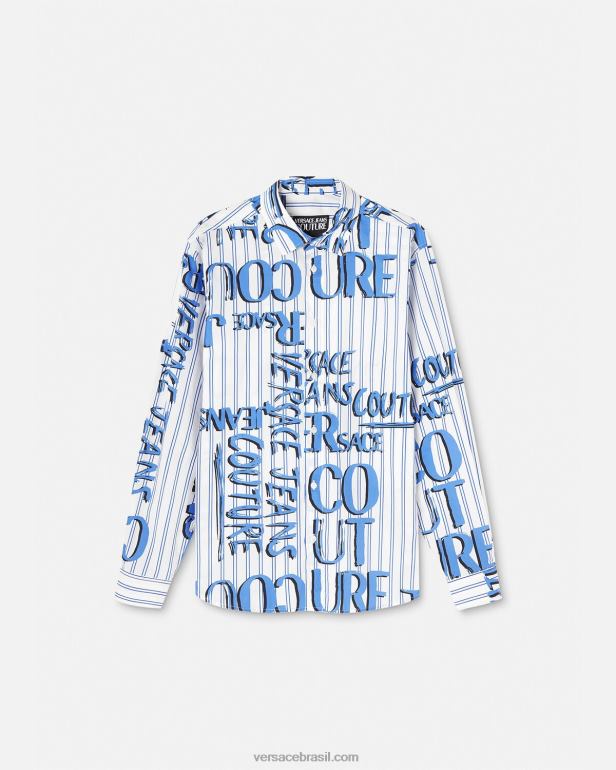 roupas P2TX2374 Versace camiseta com logo doodle branco homens