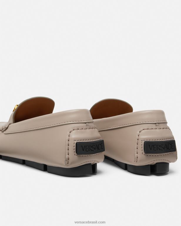 sapato P2TX1601 Versace sapato driver la medusa bege homens