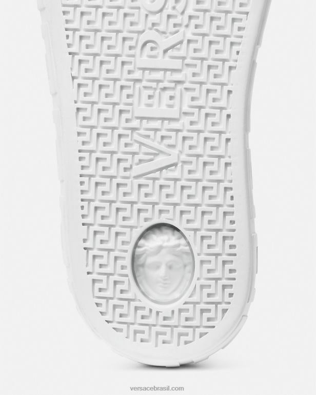 sapato P2TX1557 Versace tênis do time do colégio greca Uma cor homens