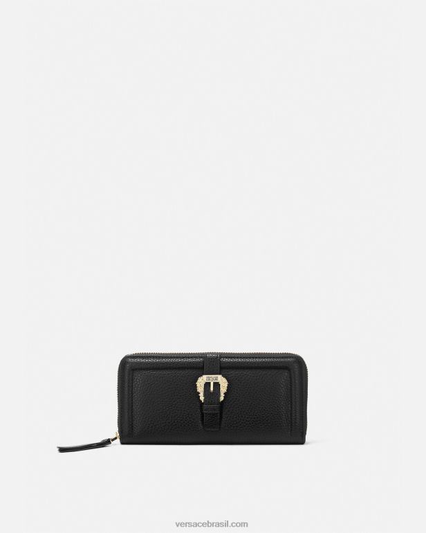 acessórios P2TX2320 Versace carteira continental couture1 preto mulheres