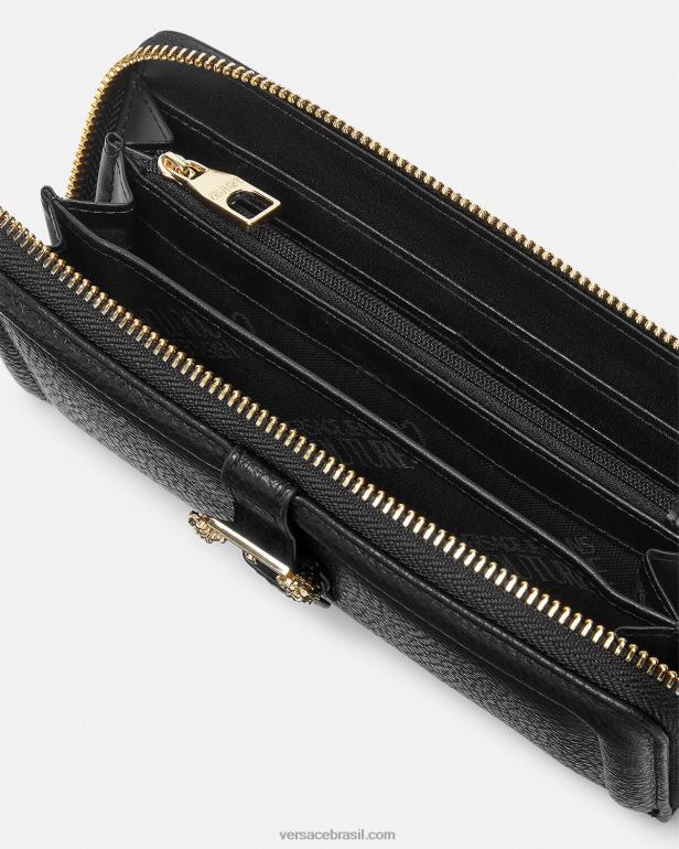 acessórios P2TX2320 Versace carteira continental couture1 preto mulheres