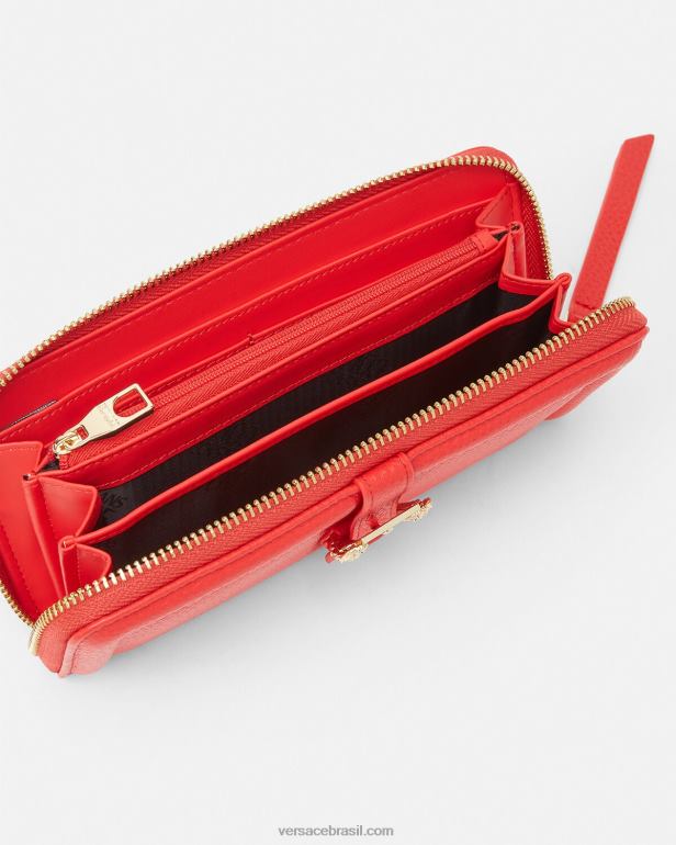 acessórios P2TX2345 Versace carteira continental couture1 laranja mulheres