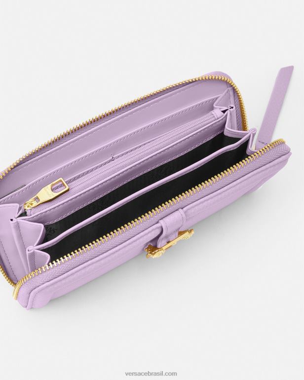 acessórios P2TX2347 Versace carteira continental couture1 lilás mulheres
