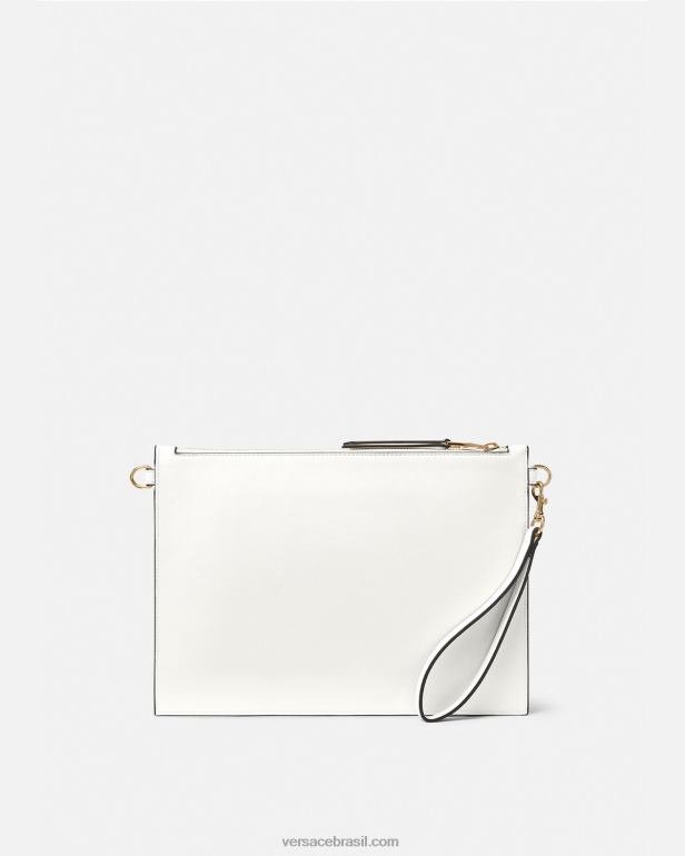 acessórios P2TX2348 Versace bolsa de alta costura com logotipo ouro e branco mulheres