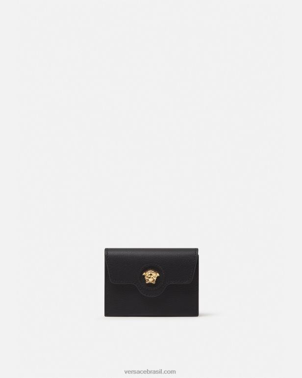 acessórios P2TX572 Versace titular do cartão la medusa preto mulheres