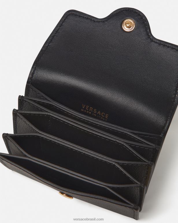 acessórios P2TX572 Versace titular do cartão la medusa preto mulheres